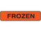 Shamrock - Pre-Printed Label Auxiliary Label Red Vac FROZEN Black Temperature Control 5/16 X 1-1/4 Inch - UPCR-1083