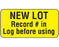 Shamrock Scientific Shamrock Pre-Printed Label Instructional Label NEW LOT / Record # in / Log before using Yellow 3/4 X 1-1/2 Inch - UPCR-3008