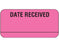 Shamrock - Pre-Printed / Write On Label Advisory Label Pink Vac DATE RECEIVED / _____ Black Quality Control Label 3/4 X 1-1/2 Inch - UPCR-3014