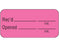 Shamrock Scientific Shamrock Pre-Printed Label Communication Fill In Recd _____ _____ / Init. / Opened _____ _____ / Init. Fluorescent Pink 3/4 X 1-1/2 Inch - UPCR-3019
