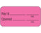 Shamrock - Pre-Printed Label Advisory Label Pink Vac Rec’d _____ _____ / Init. / Opened _____ _____ / Init. Black Quality Control Label 3/4 X 1-1/2 Inch - UPCR-3019