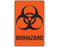 Shamrock - Pre-Printed Label Warning Label Orange Cardstock Biohazard / Symbol Black Biohazard 2-1/4 X 3-1/2 Inch - UPCR-9903