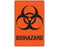 Shamrock Scientific Shamrock Pre-Printed Label Warning Label BIOHAZARD Fluorescent Red 3-1/2 X 2-1/4 Inch - UPCR-9903