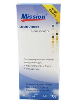 CLIAWAIVED Mission Liquid Diptube Control Set Urinalysis 2 Levels 2 X 2 X 12 mL - AC-U021-071U-4