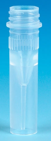 Globe Scientific - Microcentrifuge Tube Conical Bottom, Skirted Plain 500 µL Without Color Coding Screw Cap Polypropylene Tube - 111700