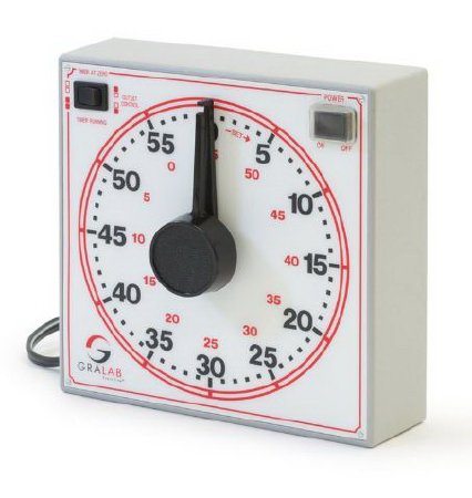 Market Lab - Mechanical Timer Lab Timer 24 Hours Dial Display - 0258