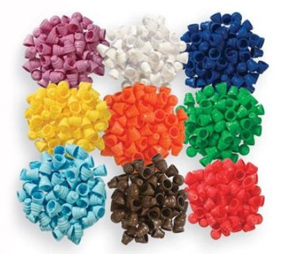 Market Lab Inc Tube Closure Polyethylene Plug Cap Blue For 100 mm Tubes - 0539-BL