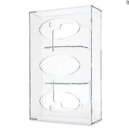 Market Lab Inc Glove Dispenser Clear 4.125 X 10.125 X 16 Inch Heavy-duty Acrylic - 3615-CL