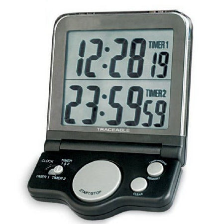 Traceable - Electronic Alarm Timer 2 Channel, Jumbo Display 24 Hours Digital Display - 4015