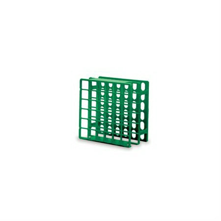 Market Lab Inc Blood Tube Rack 36 Place 13 mm Tube Size Green 2-1/4 X 4-1/4 X 4-1/4 Inch - 5013-GN