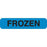 Market Lab - Pre-Printed Label Laboratory Use Blue Paper FROZEN Black Temperature Control 37-100 X 11-31/50 Inch - 6755