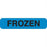 Market Lab Inc Pre-Printed Label Laboratory Use FROZEN Blue 37-100 X 11-31/50 Inch - 6755