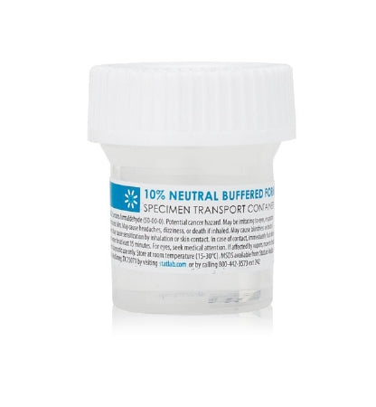 StatLab Medical Products StatClick Prefilled Formalin Container Polypropylene Screw Cap 10 mL Fill in 20 mL (0.67 oz.) NonSterile - NB0507