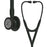 3M Littmann Cardiology IV - Cardiology Stethoscope Black 1-Tube 27 Inch Tube Double-Sided Chestpiece - 6163