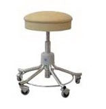 Pedigo Products Exam Stool Screw Shaft 5 Casters, Easy Rolling 2-1/2 Inch Casters Columbia Blue - T-536-CLB