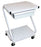 Patterson Medical Supply Utility Z Cart Stainless Steel 3 Shelves White - 925415