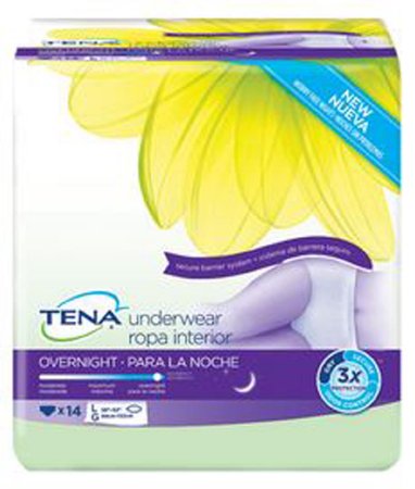 Essity HMS North America Inc TENA Overnight Adult Absorbent Underwear Pull On X-Large Disposable Heavy Absorbency - 54452