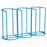 Bel-Art SP Scienceware Poxygrid - Rack 3.25 X 5.5 X 9.62 Inch, 30, Blue, Autoclavable For Contact Plates with Lids - 03410508