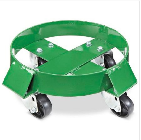 Uline - Pail Dolly 4 Casters 700 lbs. Without Handle Steel - H-3743