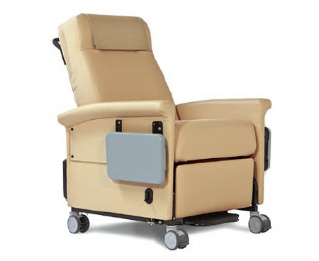 Ascent 65 Series - Medical Transport Manual Recliner Gray Vinyl 4 Inch Casters - 650T56-7