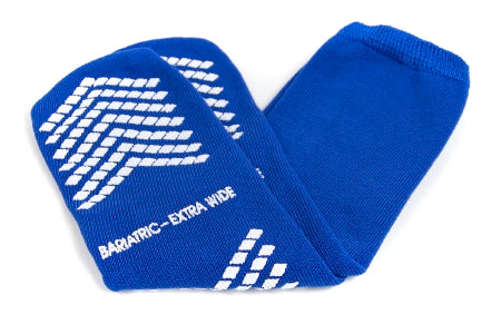 McKesson McKesson Slipper Socks Bariatric, Extra Wide Royal Blue Above the Ankle - 16-SCE4