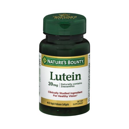 Nature's Bounty - Eye Vitamin Supplement Lutein 20 mg Strength Softgel 40 per Bottle - 74312049026