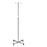 Clinton Industries Economy IV Pole Ram Horn Hooks 2-Hook 4 Legs Epoxy Coated Base, Easy Roll Ball Bearing Casters, 22 Inch Base Diameter - IV-40