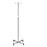 Clinton Industries - Economy IV Pole Ram Horn Hooks 2-Hook 4 Legs Epoxy Coated Base, Easy Roll Ball Bearing Casters, 22 Inch Base Diameter - IV-40