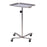 Clinton Industries - Mobile Instrument Stand Tray Stainless Steel Base, Four Leg Mobile Base, Heavy-duty Stable Design 33 to 49 Inch 23 Inch - MS-29