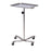 Clinton Industries Mobile Instrument Stand Tray Stainless Steel Base, Four Leg Mobile Base, Heavy-duty Stable Design 33 to 49 Inch 23 Inch - MS-29