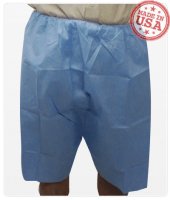 HPK Industries - Exam Shorts 4X-Large Blue SMS Adult Disposable - 7555 4XL