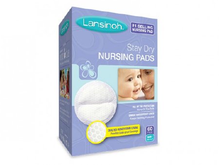 Lansinoh Stay Dry - Nursing Pad One Size Fits Most Quilted Cotton Disposable - 04467720265