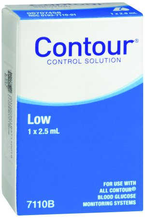Ascensia Diabetes Care Contour Control Solution Blood Glucose 2.5 mL Low - 7110B