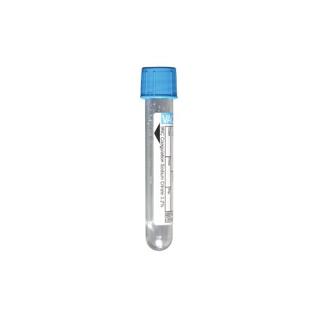 Vacuette - VACUETTE Venous Blood Collection Tube Coagulation Tube Sodium Citrate Additive 13 X 75 mm 3 mL Light Blue / Black Ring Pull Cap Polyethylene Terephthalate (PET) Tube - 454351