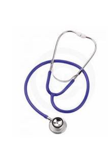 Mabis Healthcare Classic Stethoscope Red 1-Tube 30 Inch Tube Double Sided Chestpiece - 10-426-080