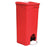 Grainger Tough Guy Trash Can 23 gal. Rectangular Red Plastic Step On - 6GAK2