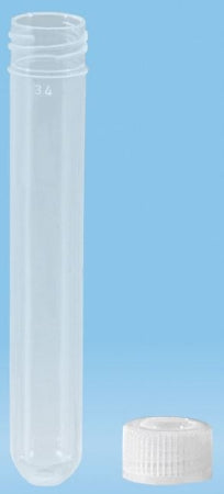 Sarstedt - Centrifuge Tube Round Bottom Plain 13 X 82 mm 7 mL Without Color Coding Screw Cap Polypropylene Tube - 60.550.034