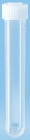 Sarstedt - Centrifuge Tube Round Bottom Plain 13 X 82 mm 7 mL Without Color Coding Screw Cap Polypropylene Tube - 60.550.049