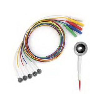 Grass - EEG Cup Electrode with Leadwire Neuro 10 per Pack - 019-477400