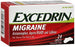Glaxo Smith Kline Excedrin Pain Relief 250 mg - 250 mg - 65 mg Strength Acetaminophen / Aspirin / Caffeine Caplet 24 per Box - 67203924