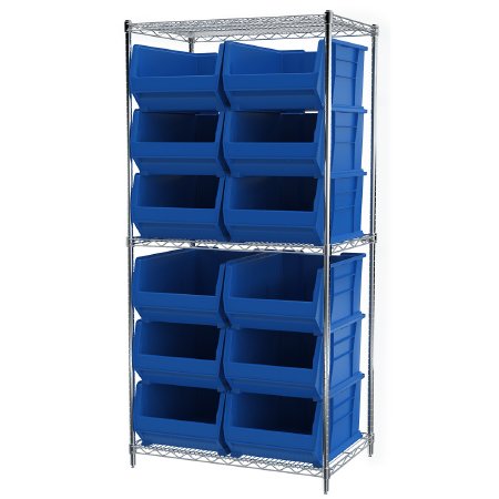 Akro-Mils Wire Shelving 3 Shelves - AWS24360288B