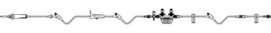 B. Braun ANES SET, IV SAFEPORT SET SPINLOCK 3PORTS 1.9ML 8" (50/CS) - 456521