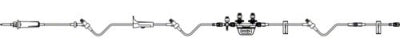 B. Braun ANES SET, IV SAFEPORT SET SPINLOCK 3PORTS 1.9ML 8" (50/CS) - 456521