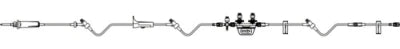 Safeport - Extension Set 8 Inch Tubing 3 Ports 1.9 mL Priming Volume - 456521
