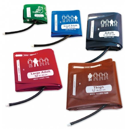 ADC - Blood Pressure Cuff Set Infant / Child / Adult Arm Multi Cuff Sizes Assorted Size Range Nylon Cuff - 9005CK