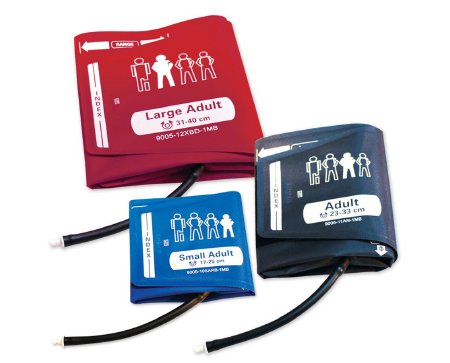 ADC - Blood Pressure Cuff Set Adult Arm Multi Cuff Sizes Assorted Size Range Nylon Cuff - 9005CKA