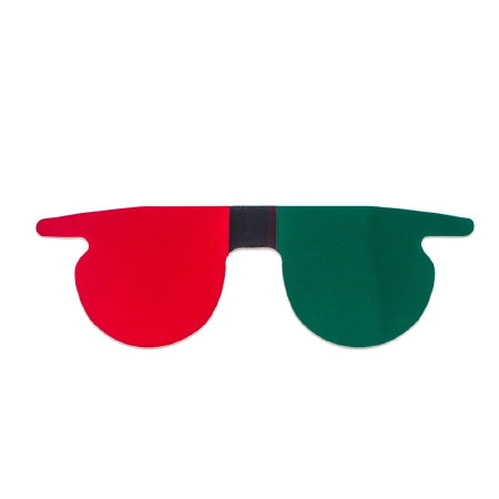 Bernell/Vision Training Products - Post Mydriatic Glasses Flat Uncoated Red / Green Tint Plastic Lens Slip-in One Size Fits Most - YTWINGRGCH