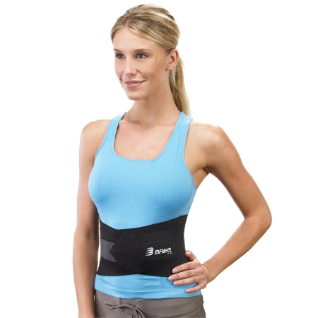 Basic Lumbar - Back Support Large Hook and Loop Closure 36 to 42 Inch Waist Circumference Adult - 10154
