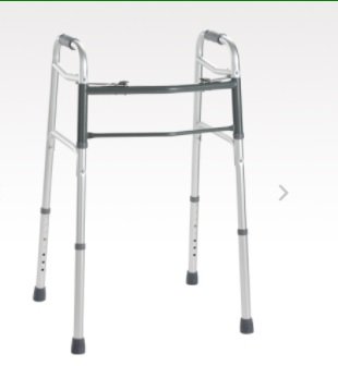 Breg - Folding Walker Adjustable Height Aluminum Frame 250 lbs. Weight Capacity 32 to 39 Inch Height - 100312-000