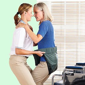 Mary's Aide - Transfer Sling Hook and Loop Closures One Size Fits Most 250 lbs. Weight Capacity - 712354